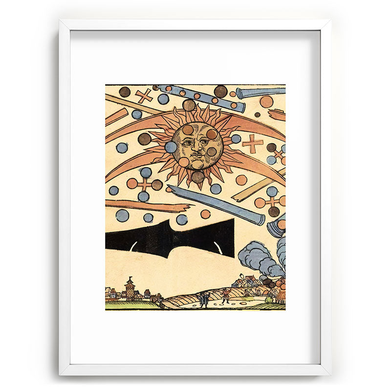 1561 Celestial Phenomenon over Nuremberg Framed Art Print