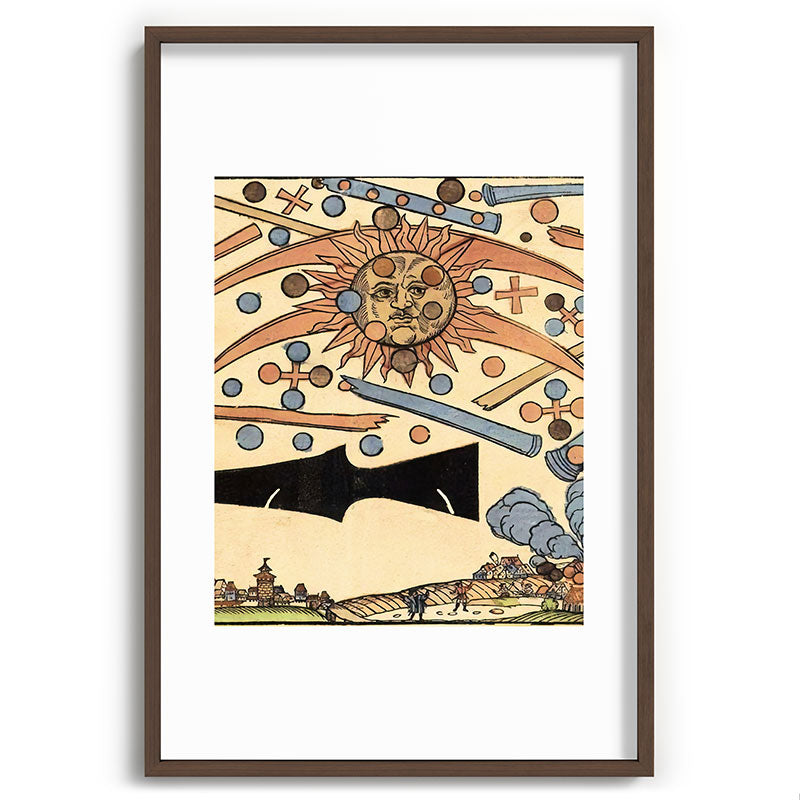 1561 Celestial Phenomenon over Nuremberg Framed Art Print