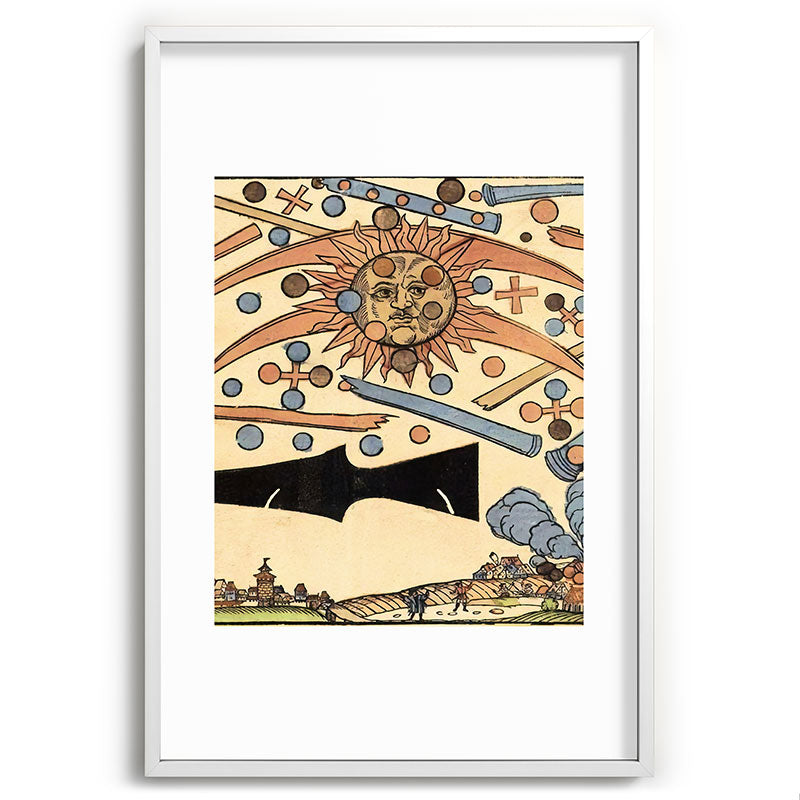 1561 Celestial Phenomenon over Nuremberg Framed Art Print