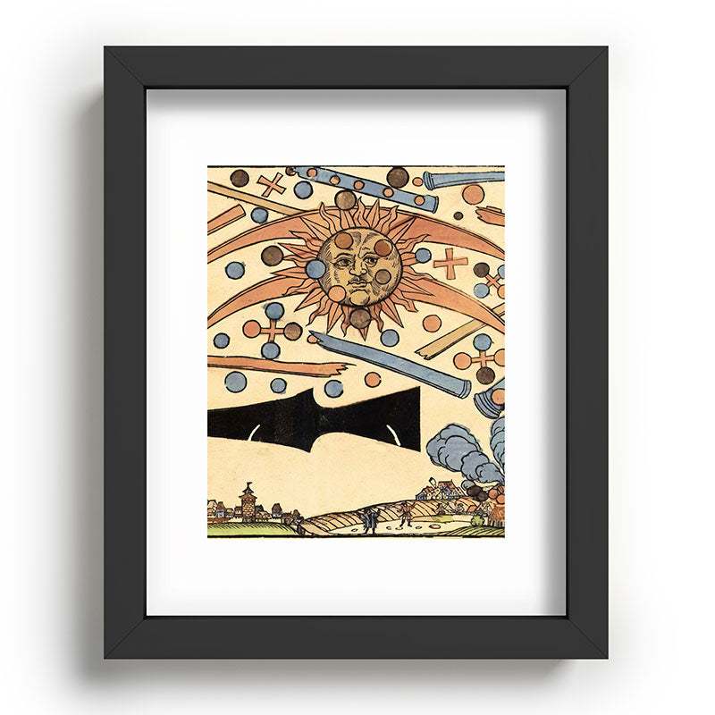 1561 Celestial Phenomenon over Nuremberg Framed Art Print