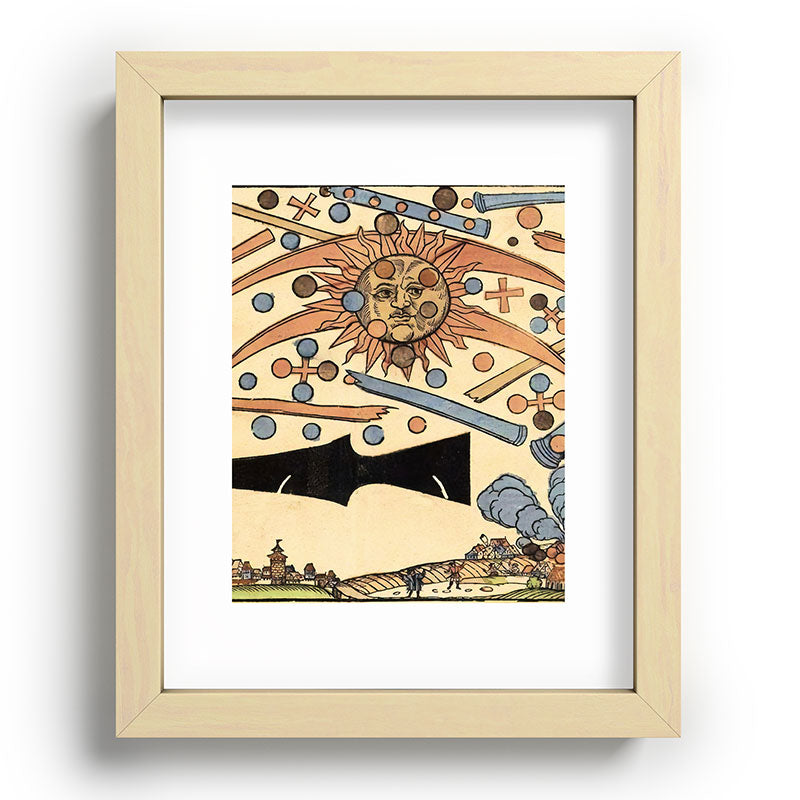 1561 Celestial Phenomenon over Nuremberg Framed Art Print