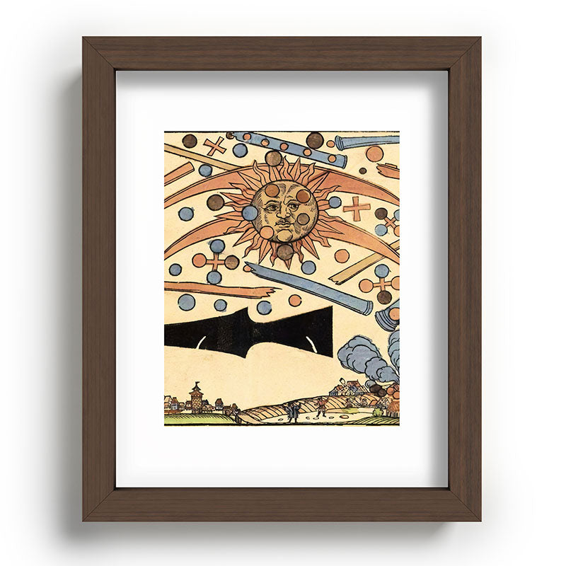 1561 Celestial Phenomenon over Nuremberg Framed Art Print