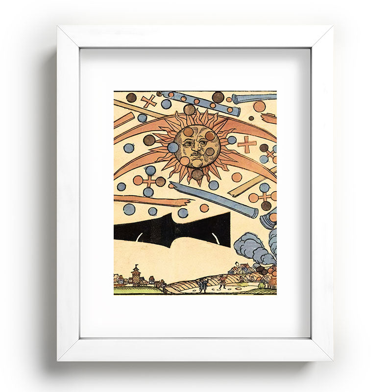 1561 Celestial Phenomenon over Nuremberg Framed Art Print