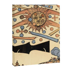 1561 Celestial Phenomenon over Nuremberg Canvas Print
