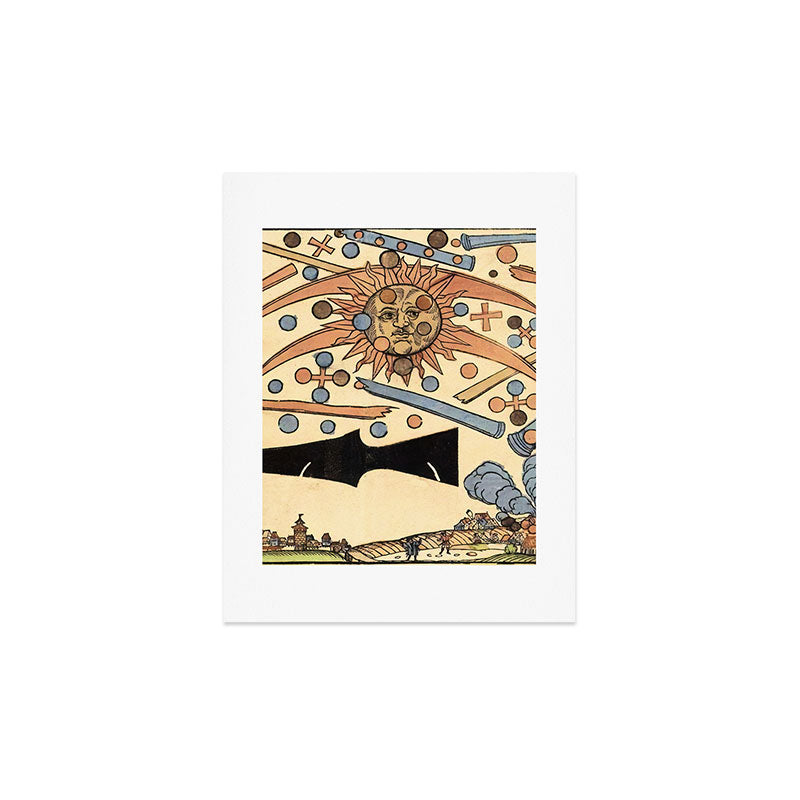 1561 Celestial Phenomenon over Nuremberg Art Print
