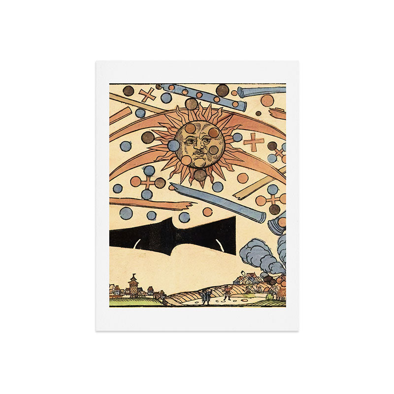 1561 Celestial Phenomenon over Nuremberg Art Print