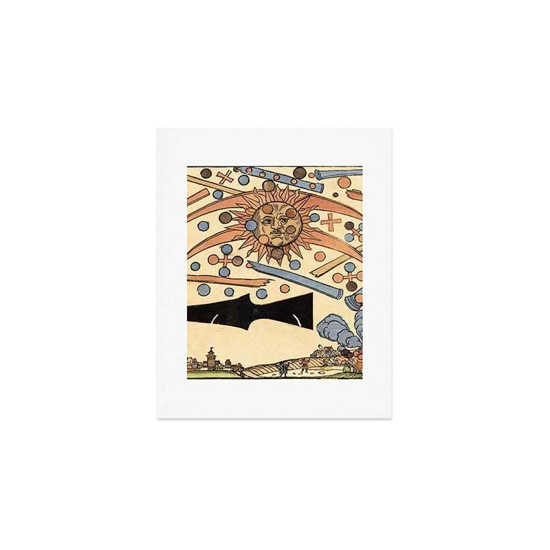 1561 Celestial Phenomenon over Nuremberg Art Print
