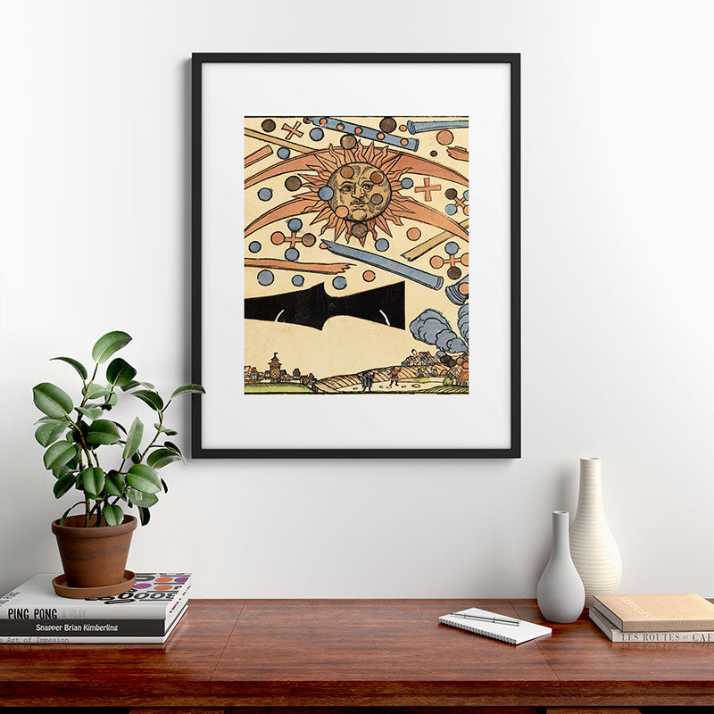 1561 Celestial Phenomenon over Nuremberg Framed Art Print