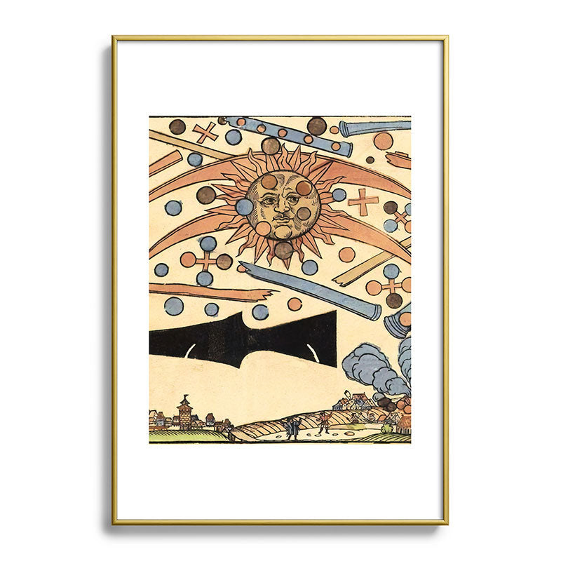 1561 Celestial Phenomenon over Nuremberg Framed Art Print