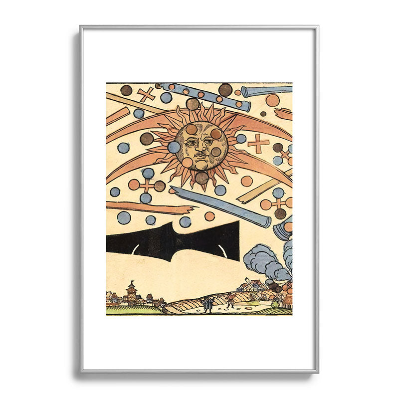 1561 Celestial Phenomenon over Nuremberg Framed Art Print