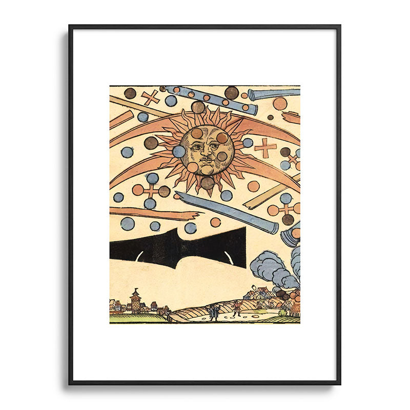 1561 Celestial Phenomenon over Nuremberg Framed Art Print