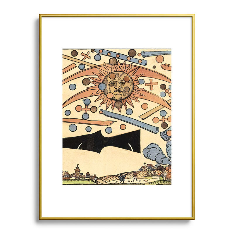 1561 Celestial Phenomenon over Nuremberg Framed Art Print