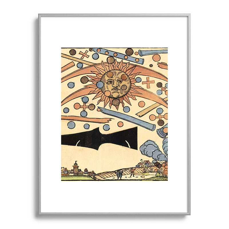 1561 Celestial Phenomenon over Nuremberg Framed Art Print