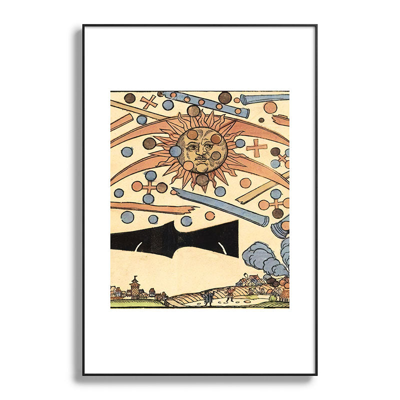 1561 Celestial Phenomenon over Nuremberg Framed Art Print