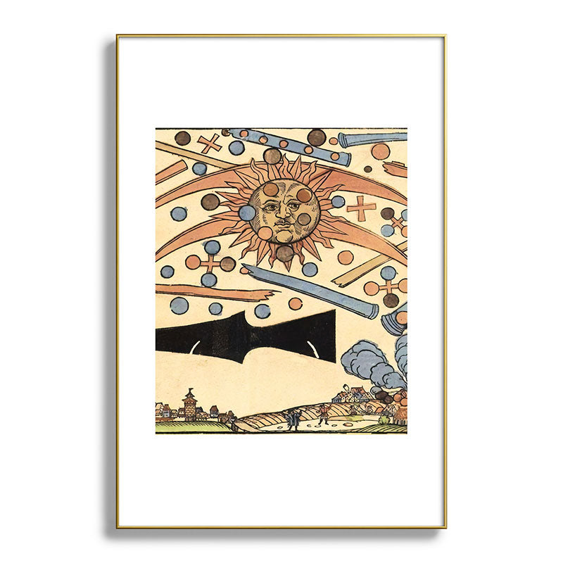 1561 Celestial Phenomenon over Nuremberg Framed Art Print