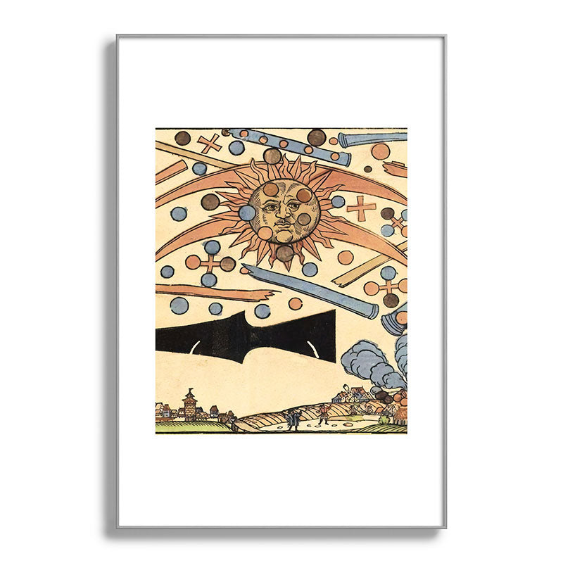 1561 Celestial Phenomenon over Nuremberg Framed Art Print