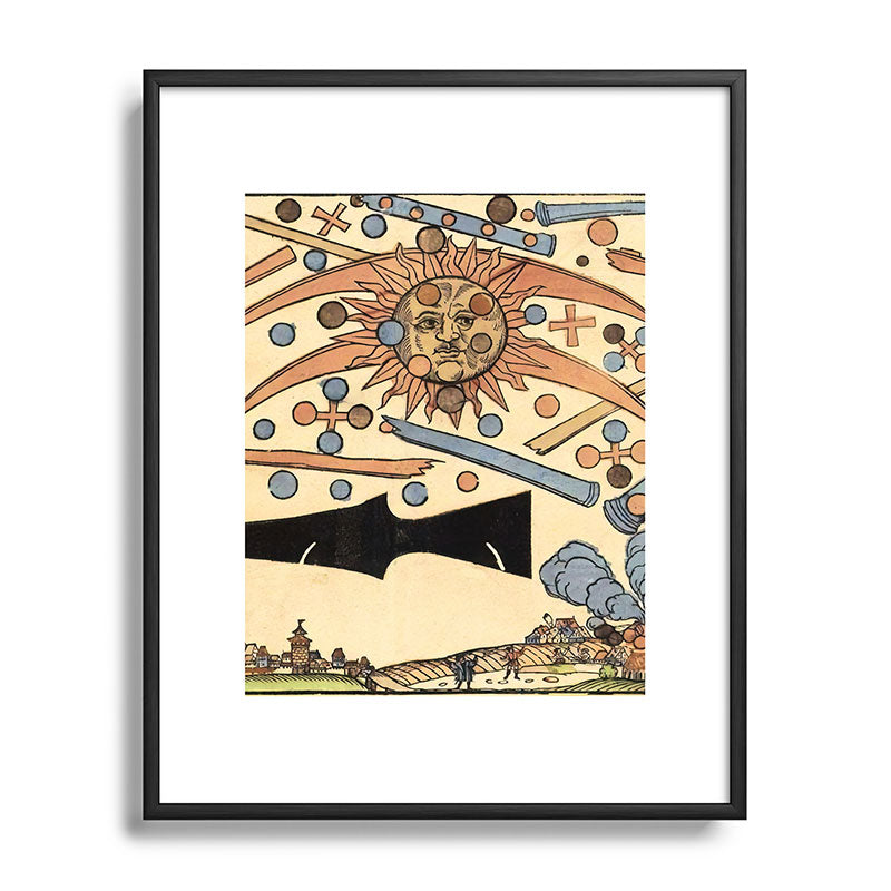 1561 Celestial Phenomenon over Nuremberg Framed Art Print