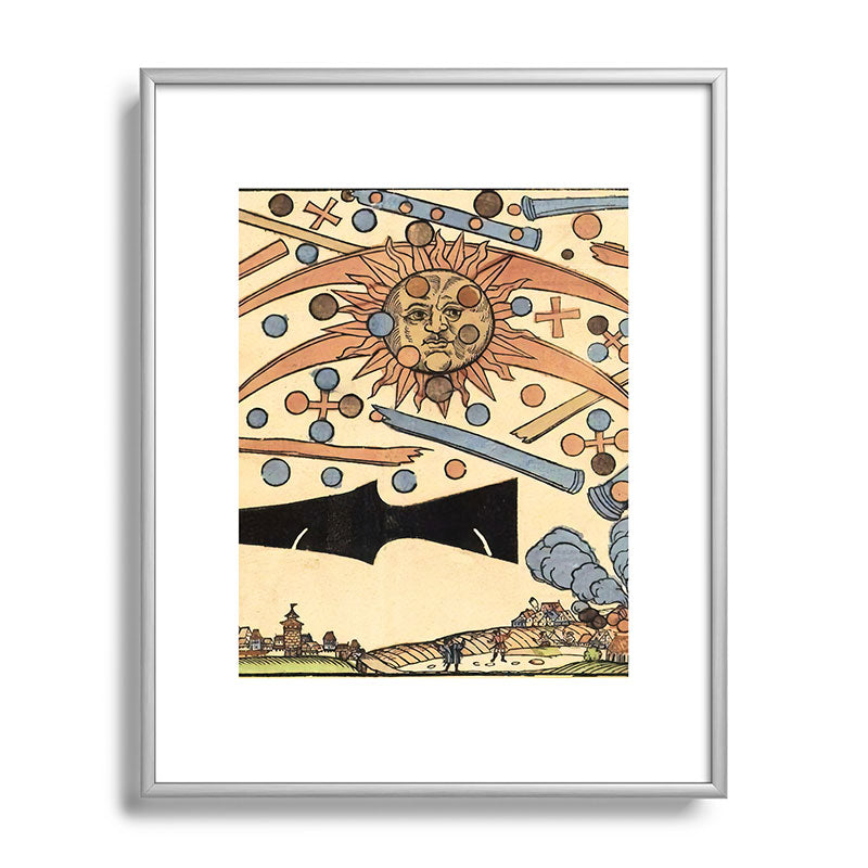 1561 Celestial Phenomenon over Nuremberg Framed Art Print
