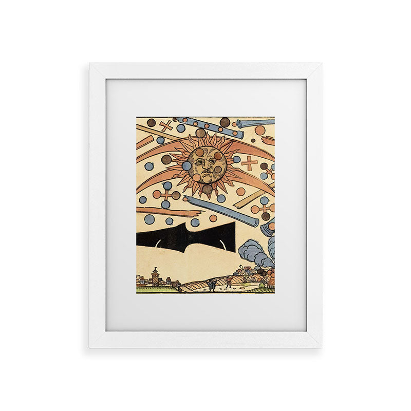 1561 Celestial Phenomenon over Nuremberg Framed Art Print