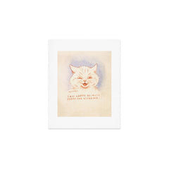 I Am Happy Because Every One Loves Me' Louis Wain Cat Art Print