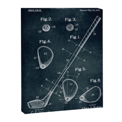 1909 - Golf Club patent art Canvas Print