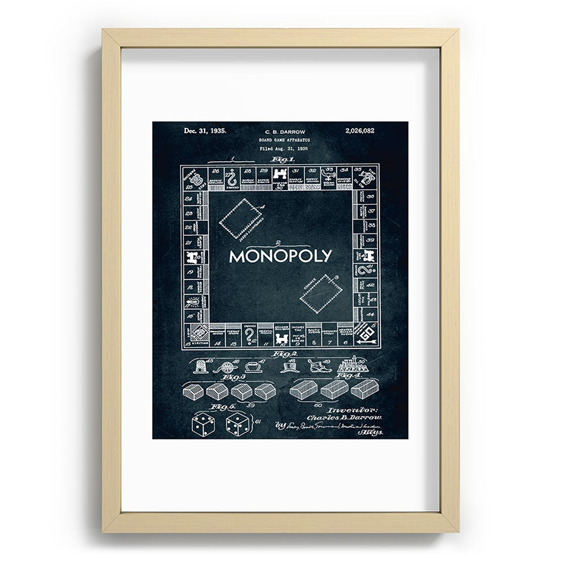 1935 - Board game apparatus (Monopoly) Framed Art Print