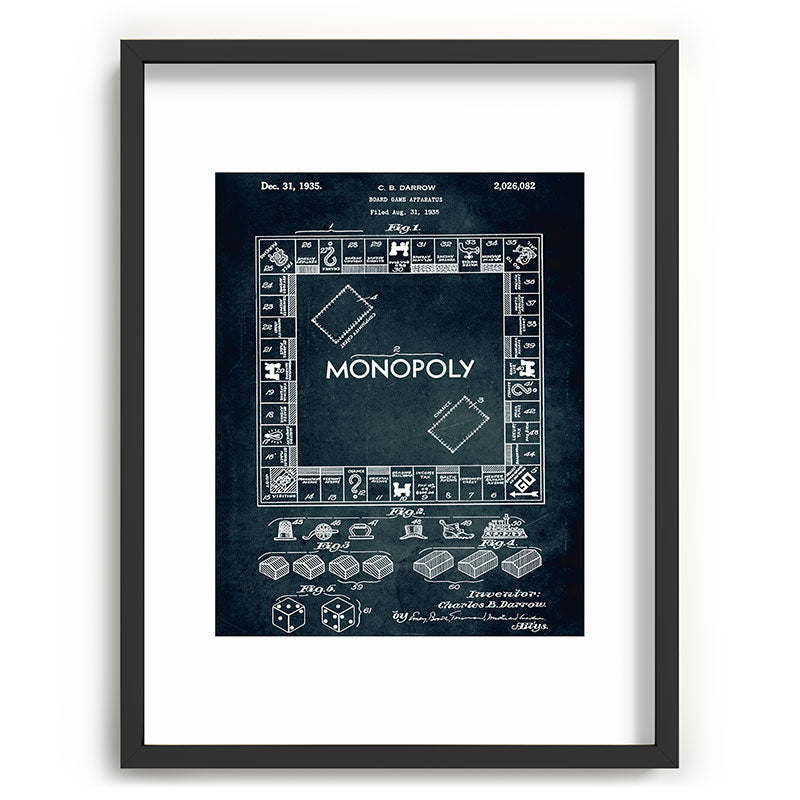 1935 - Board game apparatus (Monopoly) Framed Art Print