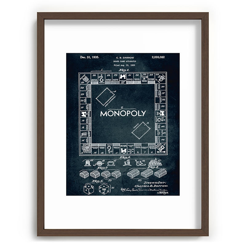 1935 - Board game apparatus (Monopoly) Framed Art Print
