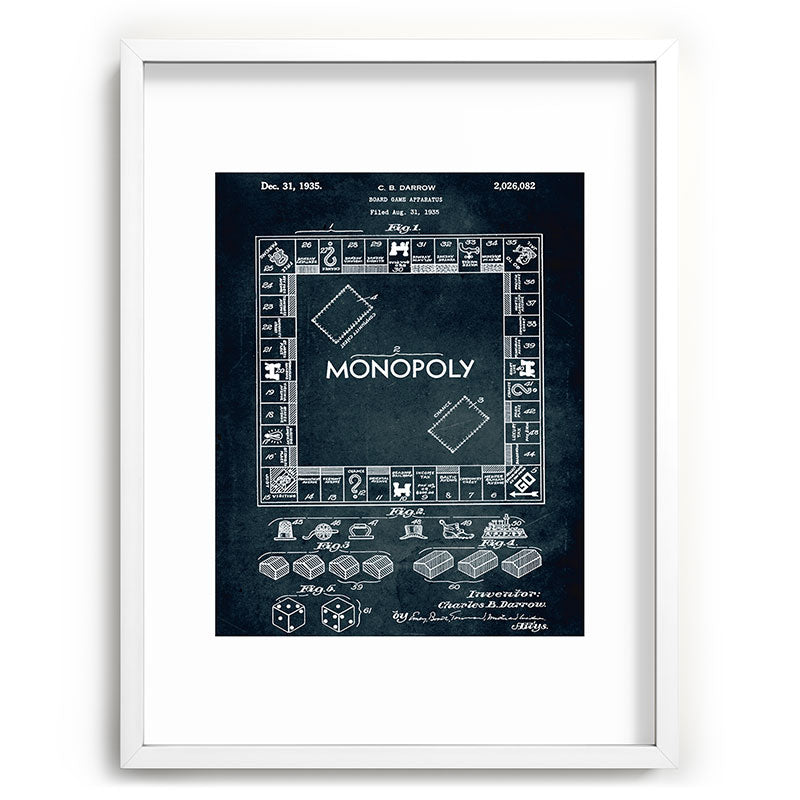1935 - Board game apparatus (Monopoly) Framed Art Print