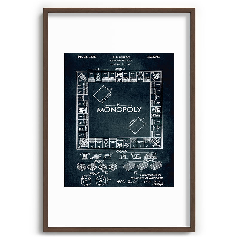 1935 - Board game apparatus (Monopoly) Framed Art Print