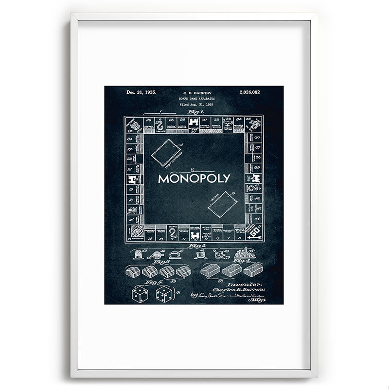 1935 - Board game apparatus (Monopoly) Framed Art Print