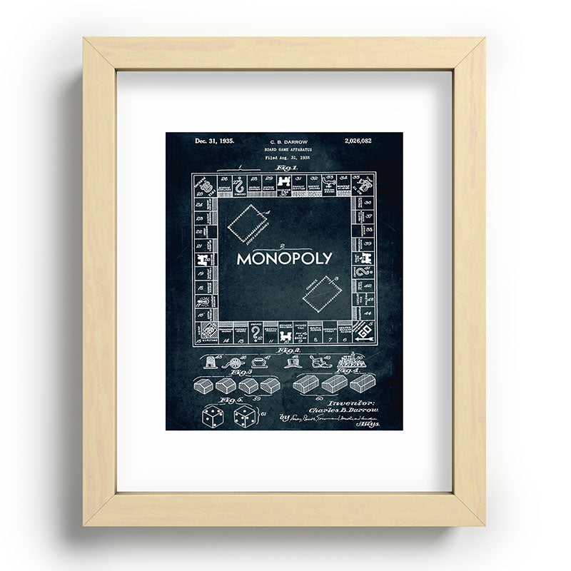 1935 - Board game apparatus (Monopoly) Framed Art Print