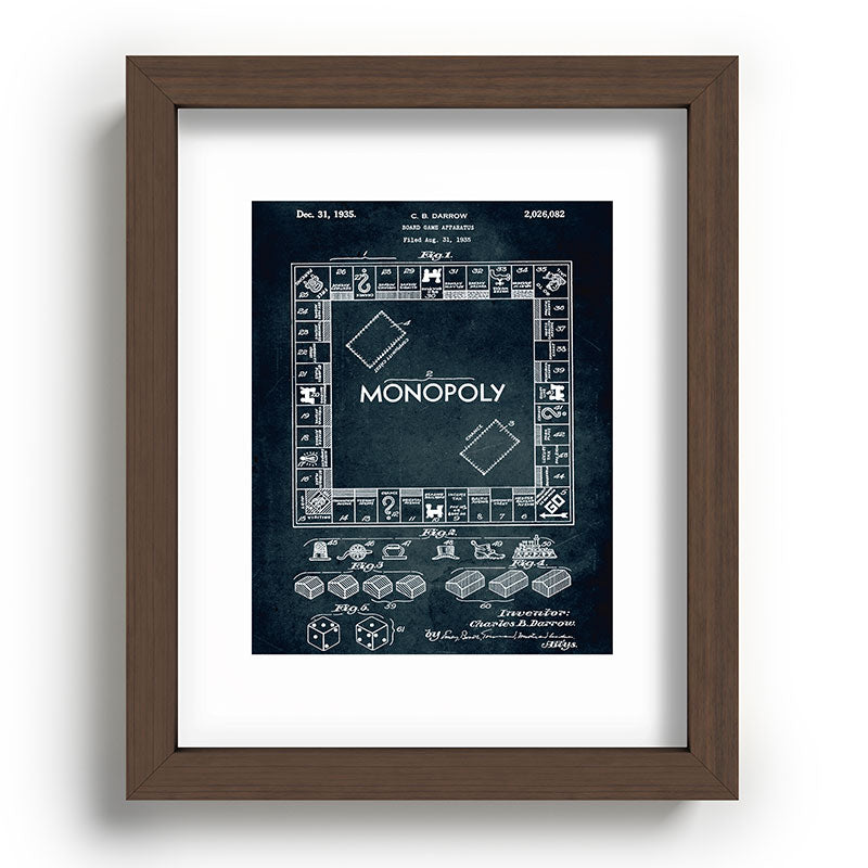 1935 - Board game apparatus (Monopoly) Framed Art Print