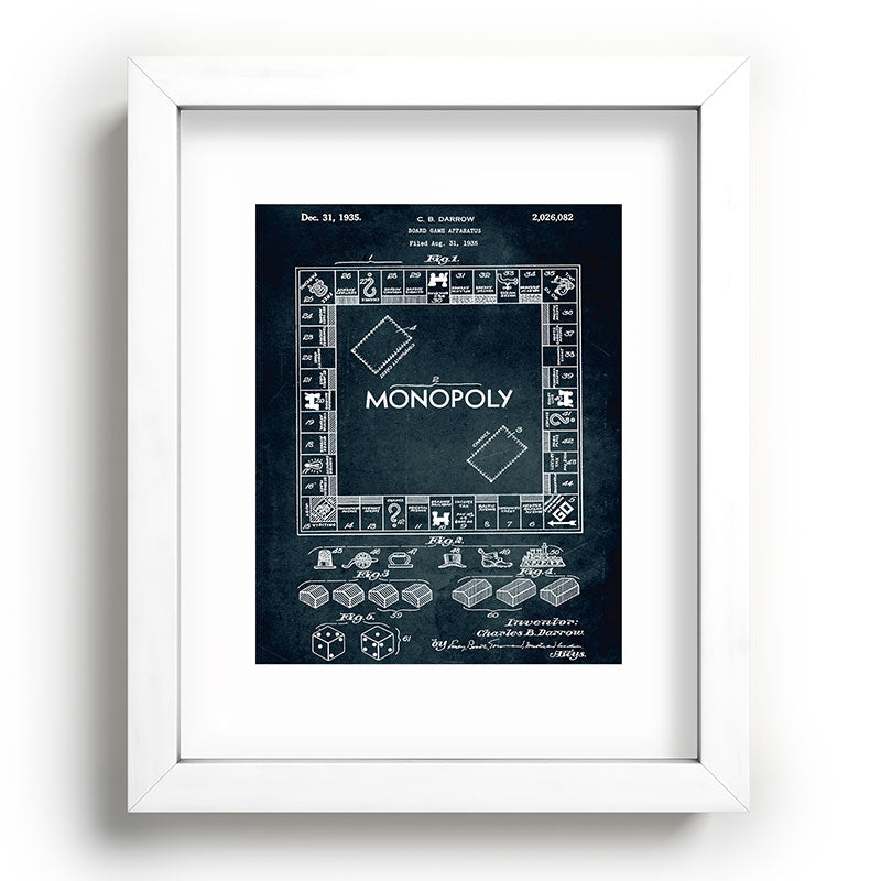 1935 - Board game apparatus (Monopoly) Framed Art Print