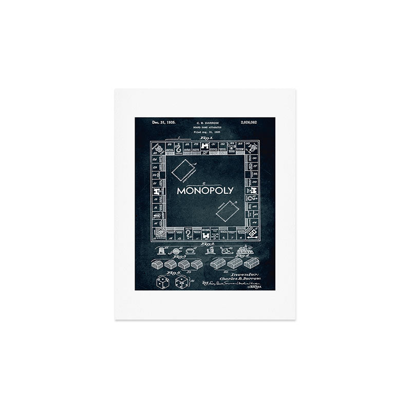 1935 - Board game apparatus (Monopoly) Art Print