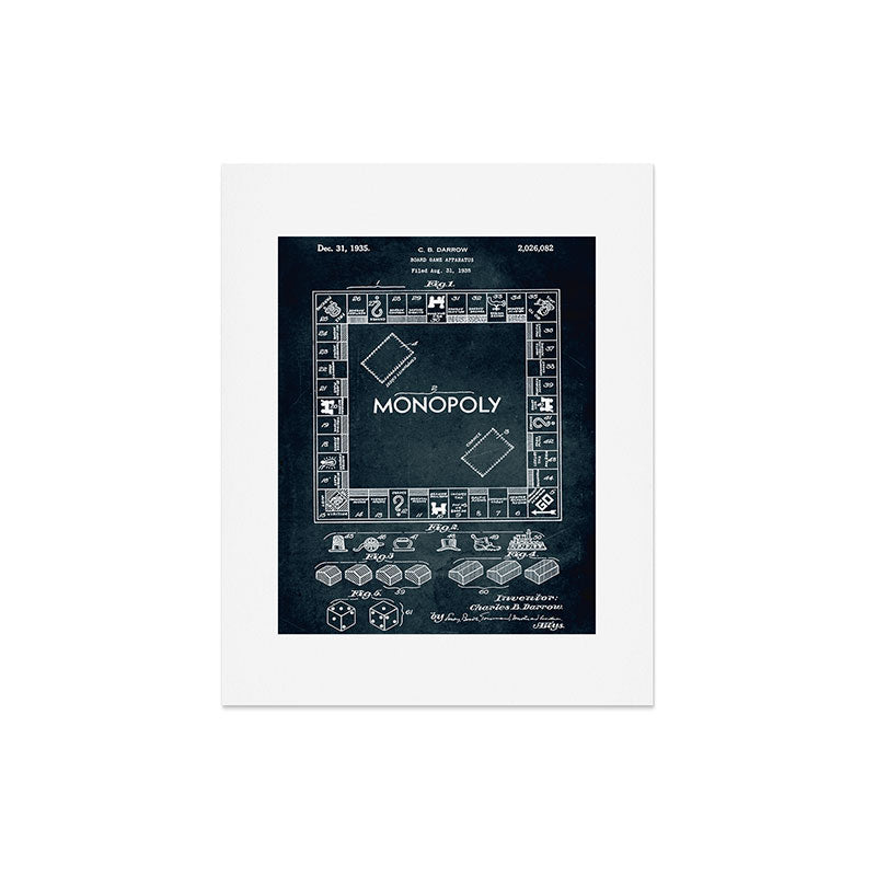 1935 - Board game apparatus (Monopoly) Art Print