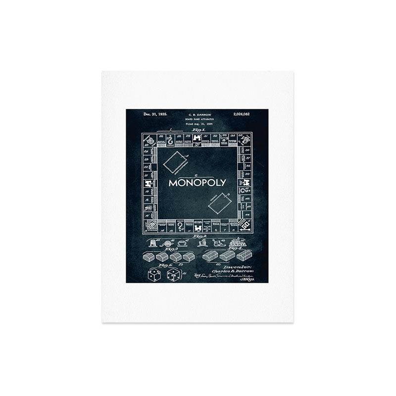 1935 - Board game apparatus (Monopoly) Art Print