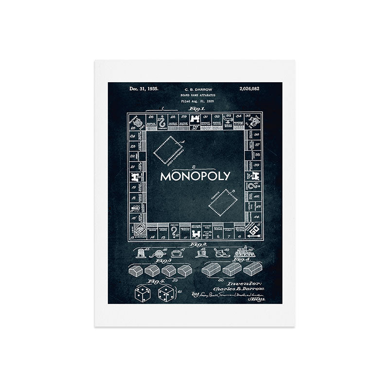 1935 - Board game apparatus (Monopoly) Art Print
