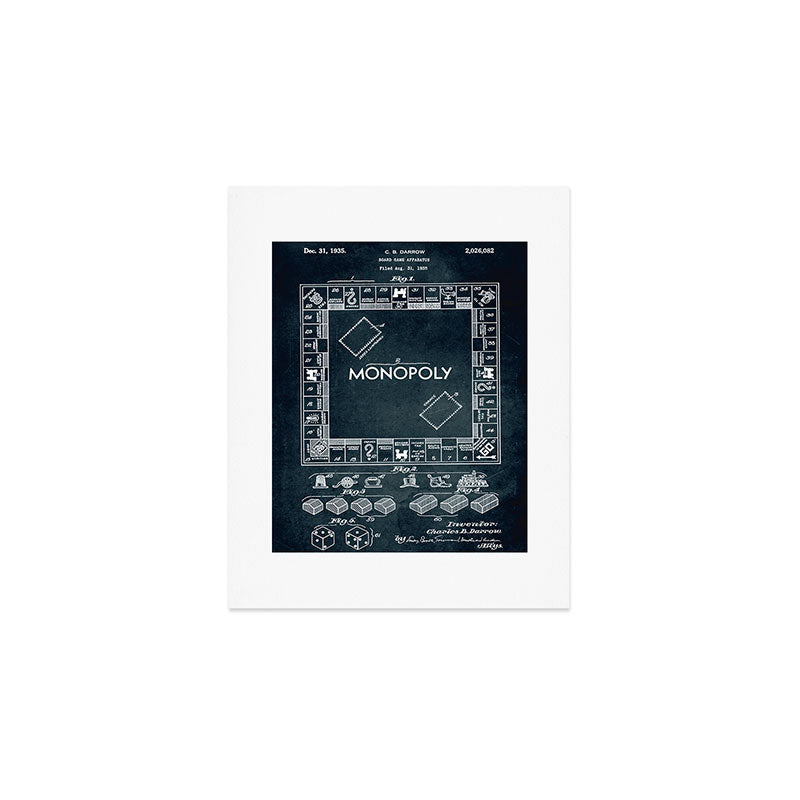 1935 - Board game apparatus (Monopoly) Art Print