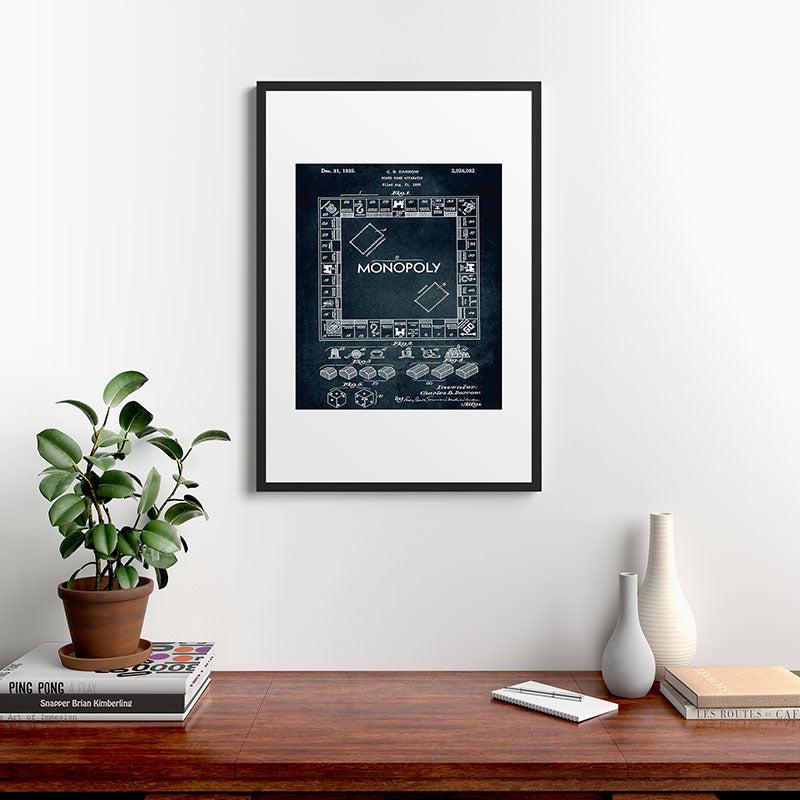 1935 - Board game apparatus (Monopoly) Framed Art Print