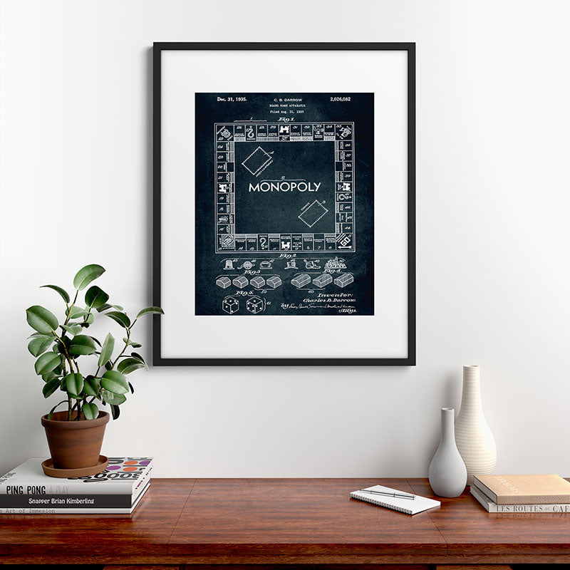 1935 - Board game apparatus (Monopoly) Framed Art Print