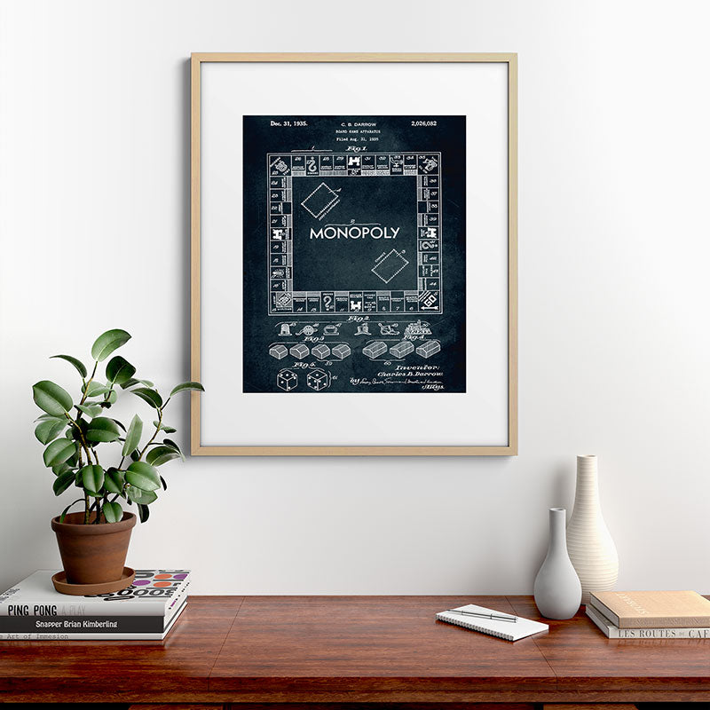 1935 - Board game apparatus (Monopoly) Framed Art Print