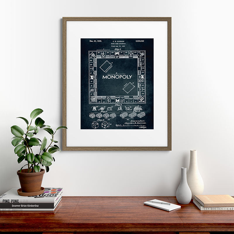 1935 - Board game apparatus (Monopoly) Framed Art Print