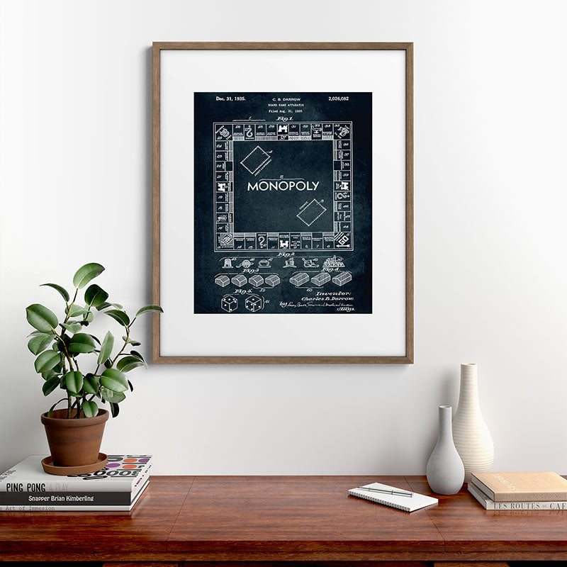 1935 - Board game apparatus (Monopoly) Framed Art Print