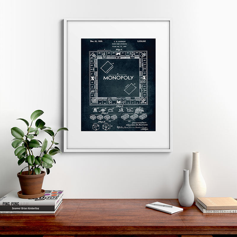 1935 - Board game apparatus (Monopoly) Framed Art Print