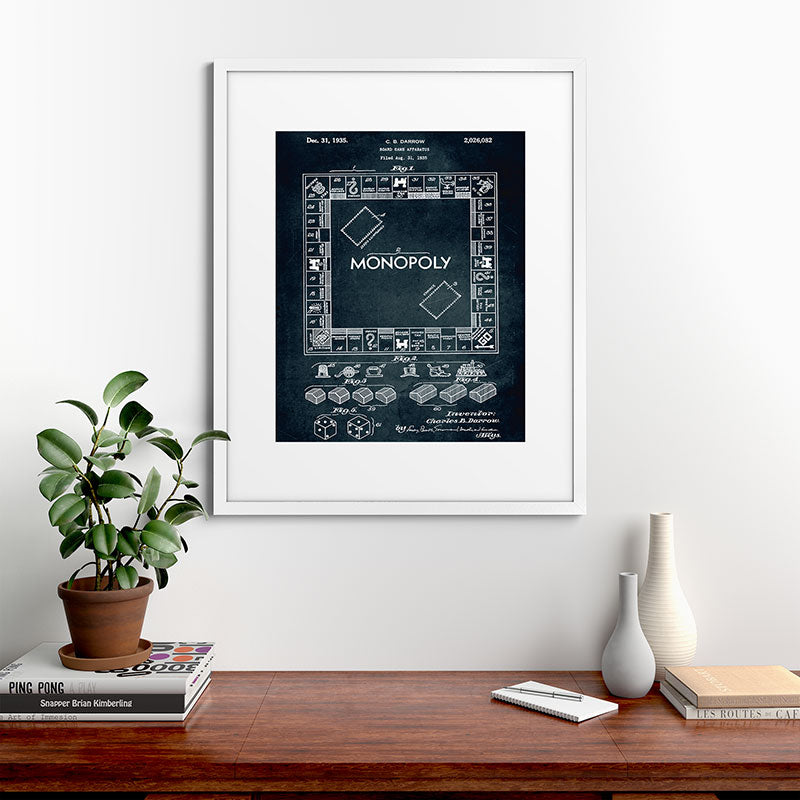 1935 - Board game apparatus (Monopoly) Framed Art Print