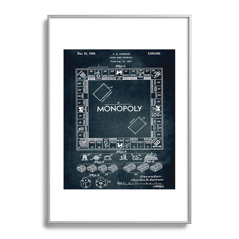 1935 - Board game apparatus (Monopoly) Framed Art Print
