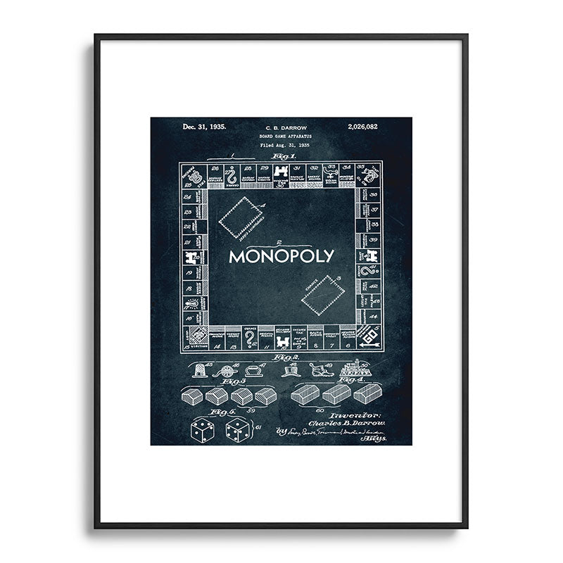 1935 - Board game apparatus (Monopoly) Framed Art Print