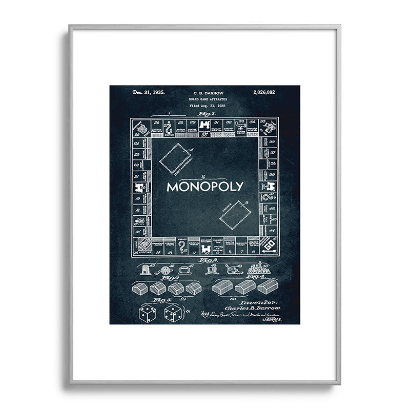 1935 - Board game apparatus (Monopoly) Framed Art Print