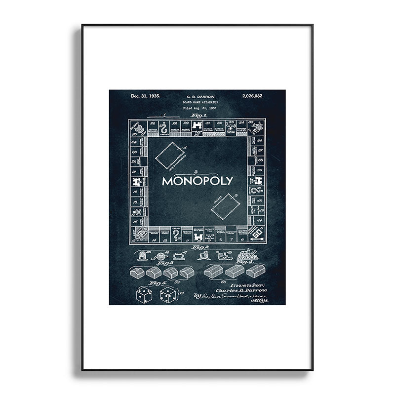 1935 - Board game apparatus (Monopoly) Framed Art Print